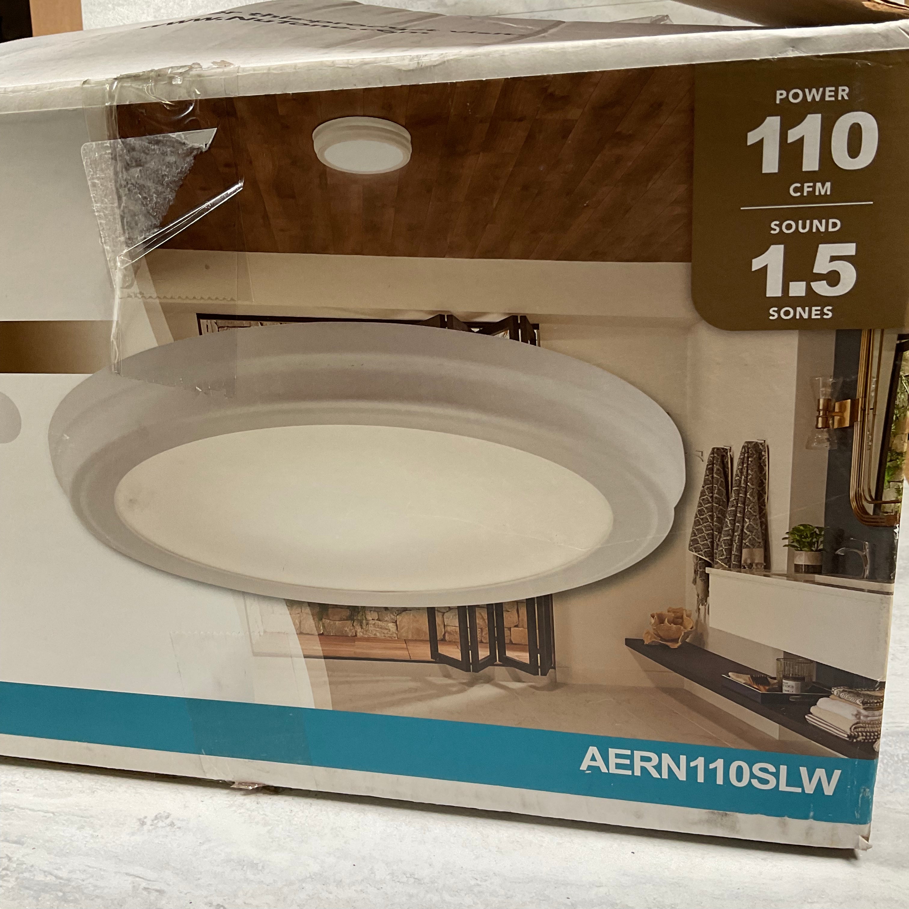 Broan-NuTone White 110 CFM Ceiling Humidity Sensing Bathroom Exhaust Fan (7007793381559)